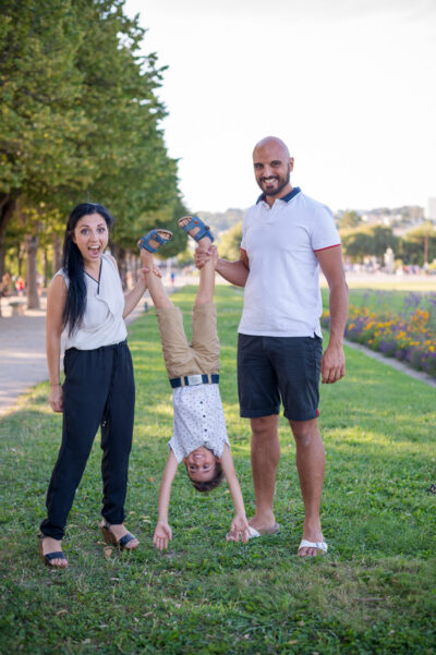 Photo de famille au parc Borely-Photographe Georges Panossian-Marseille