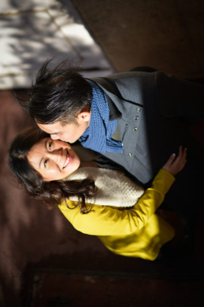 Séance d'engagement entre Marseille et Cassis avec un couple venu d'Asie