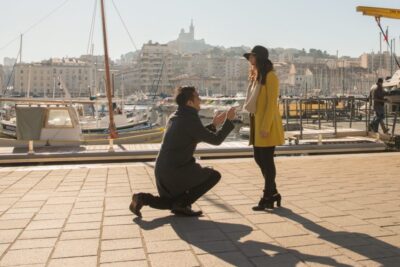 Photographe séance d'engagement Marseille