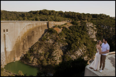 Une séance d'engagement au barrage de Bimont près d'Aix-en-Provence