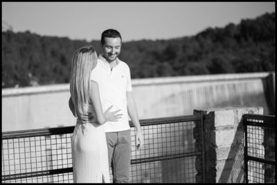 Une séance d'engagement au barrage de Bimont près d'Aix-en-Provence