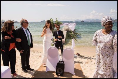 Mariage à la plage sur la French Riviera-Georges Panossian photographe