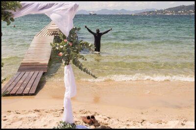 Mariage à la plage sur la French Riviera-Georges Panossian photographe