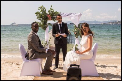 Mariage à la plage sur la French Riviera-Georges Panossian photographe