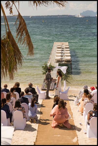 Mariage à la plage sur la French Riviera-Georges Panossian photographe