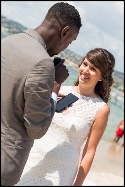 Mariage à la plage sur la French Riviera-Georges Panossian photographe