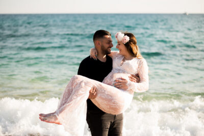 photo de grossesse en bord de mer à Cassis-Georges Panossian photographe