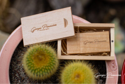 Une jolie clé USB et un Coffret pour vos photos de mariage